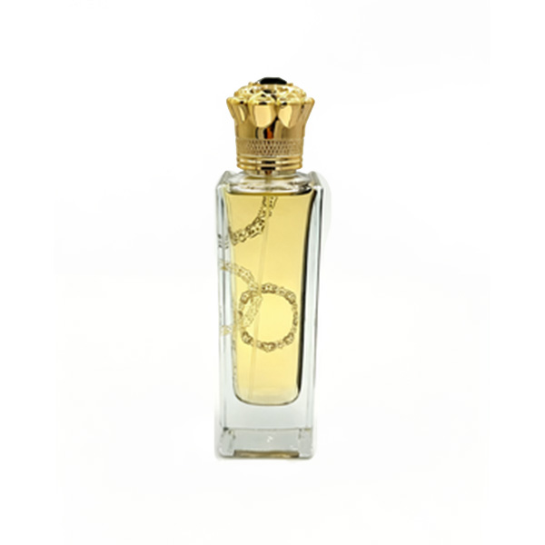 Şeffaf Kare Cam Parfüm Şişesi — 100 ml