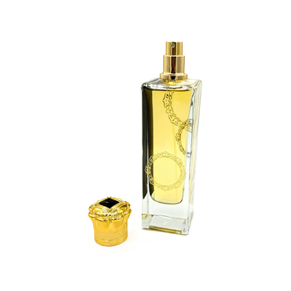 Şeffaf Kare Cam Parfüm Şişesi — 100 ml