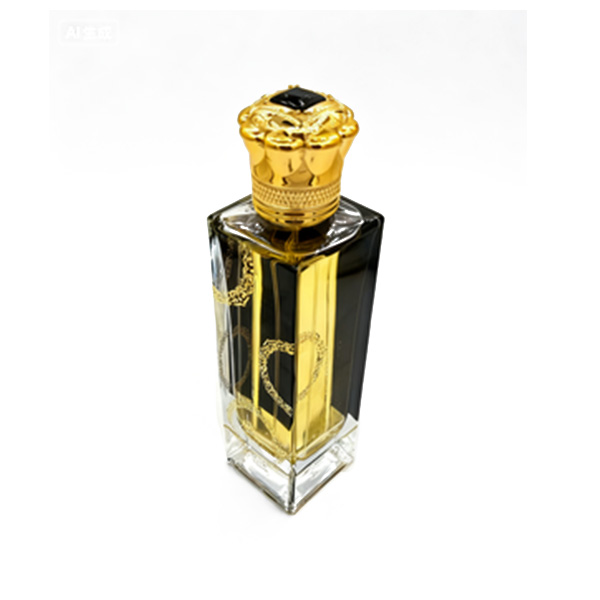 Şeffaf Kare Cam Parfüm Şişesi — 100 ml