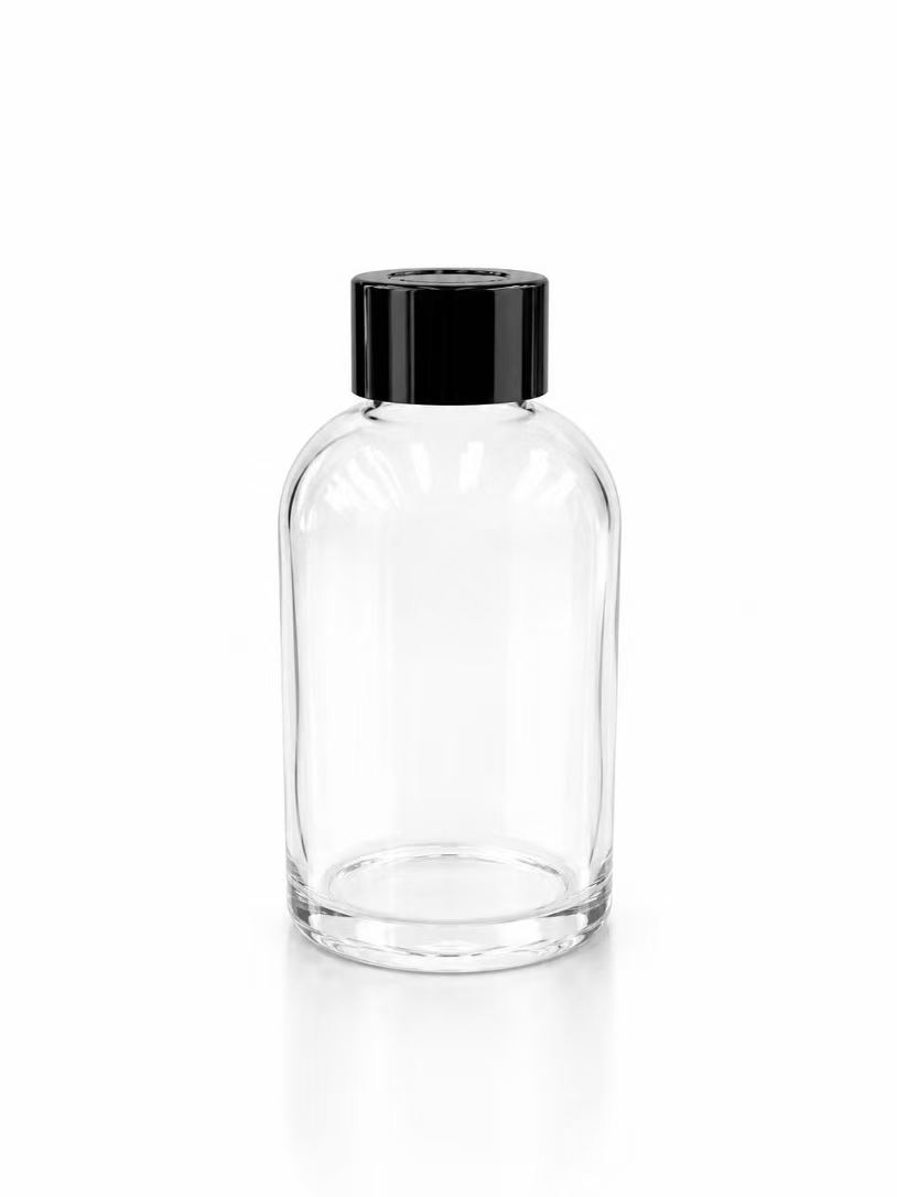 HJ-324 Yuvarlak Omuz Cam Kamış Difüzör Şişesi – 100 ml