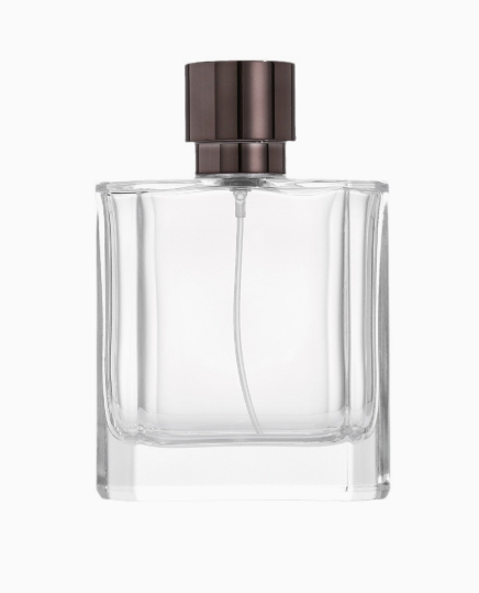 HJ-234 Geniş Düz Dikdörtgen Cam Parfüm Şişesi – 100 ml