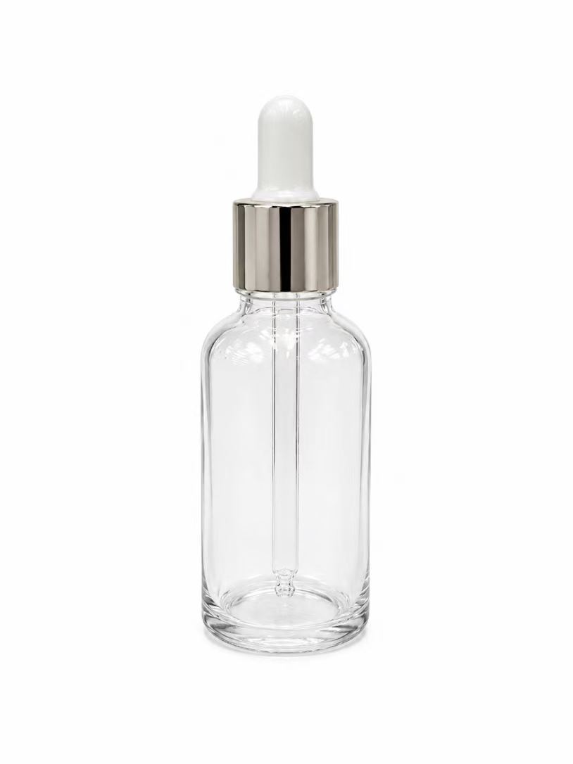HJ-342 Şeffaf Yuvarlak Damlalı Cam Uçuçucu Yağı Şişesi – 20 / 30 / 50 / 100 ml