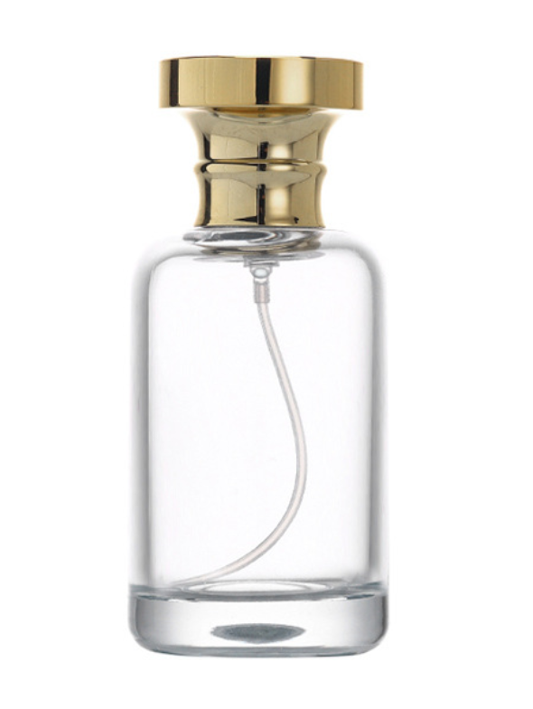 HJ-205 Yuvarlak Dikdörtgen Cam Parfüm Şişesi – 50 / 100 ml