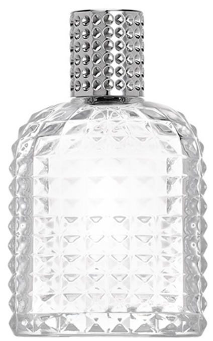 HJ-238 Çivili Dikdörtgen Cam Parfüm Şişesi – 30 / 50 / 100 ml