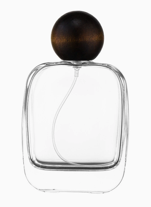 HJ-217 Yuvarlak Kare Cam Parfüm Şişesi – 30 / 50 / 100 ml