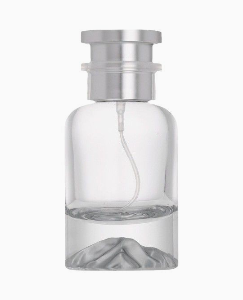 HJ-203 Yuvarlak Heykelli Taban Cam Parfüm Şişesi – 30 / 50 / 100 ml
