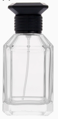HJ-213 Eğimli Omuz Dikdörtgen Cam Parfüm Şişesi – 30 / 50 / 100 ml