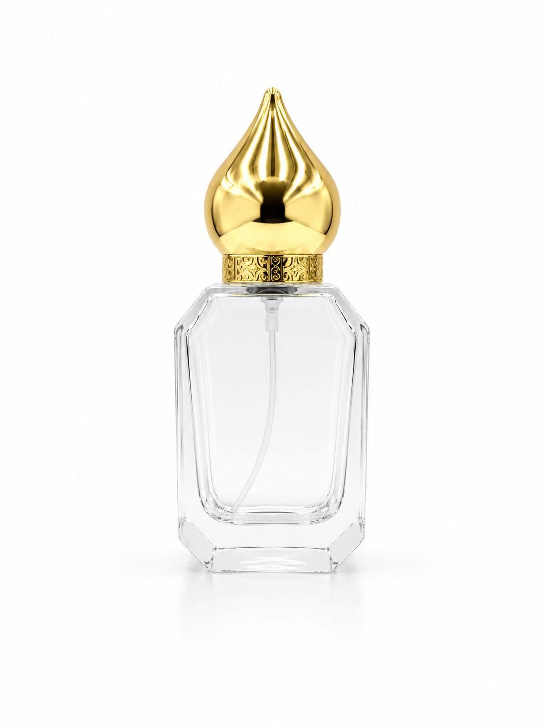 HJ-274 Kompakt Dikdörtgen Cam Parfüm Şişesi – 15 / 30 / 50 / 100 ml