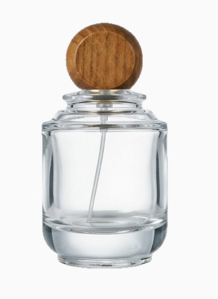 HJ-207 Yuvarlak Omuzlu Cam Parfüm Şişesi – 30 / 50 / 100 ml