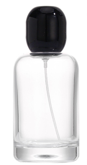 HJ-232 Yuvarlak Omuzlu Silindirik Cam Parfüm Şişesi – 50 / 100 ml